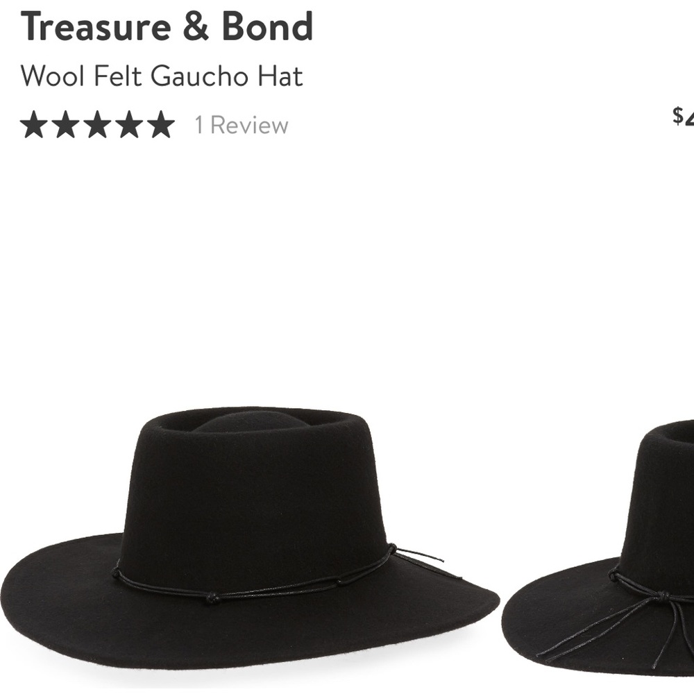 Treasure & Bond Black Gaucho Hat